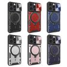 For iPhone 16 Pro CD Texture Sliding Camshield Magnetic Holder Phone Case(Purple) - 2