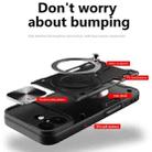 For iPhone 17 CD Texture Sliding Camshield Magnetic Holder Phone Case(Red) - 3