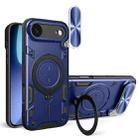 For iPhone 17 Air CD Texture Sliding Camshield Magnetic Holder Phone Case(Blue) - 1