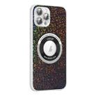 For iPhone 14 Plus Colorful Glitter Magnetic Magsafe TPU + PC Phone Case(Black) - 1