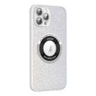 For iPhone 14 Pro Colorful Glitter Magnetic Magsafe TPU + PC Phone Case(White) - 1