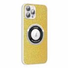 For iPhone 12 Colorful Glitter Magnetic Magsafe TPU + PC Phone Case(Bright Yellow) - 1