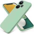 For Infinix Hot 30 Pure Color Liquid Silicone Shockproof Phone Case(Green) - 1