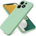 For Tecno Spark 10 Pro 4G Pure Color Liquid Silicone Shockproof Phone Case(Green) - 1