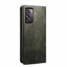 For OPPO Reno12 5G Global Oil Wax Crazy Horse Texture Leather Phone Case(Dark Green) - 3