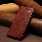 For OPPO Reno12 5G Global Oil Wax Crazy Horse Texture Leather Phone Case(Brown) - 2