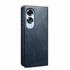For OPPO A60 Oil Wax Crazy Horse Texture Leather Phone Case(Navy Blue) - 3