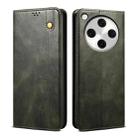 For OPPO Find X8 Oil Wax Crazy Horse Texture Leather Phone Case(Dark Green) - 1
