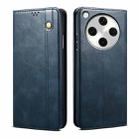 For OPPO Find X8 Oil Wax Crazy Horse Texture Leather Phone Case(Navy Blue) - 1