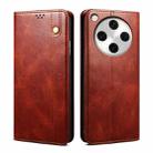 For OPPO Find X8 Pro Oil Wax Crazy Horse Texture Leather Phone Case(Brown) - 1