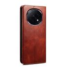 For OPPO A5 Pro Global Oil Wax Crazy Horse Texture Leather Phone Case(Brown) - 3