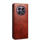 For OPPO F29 5G Global Oil Wax Crazy Horse Texture Leather Phone Case(Brown) - 3