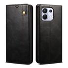 For OPPO K13 5G India Oil Wax Crazy Horse Texture Leather Phone Case(Black) - 1