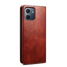 For OPPO A5x 4G / 5G Oil Wax Crazy Horse Texture Leather Phone Case(Brown) - 3