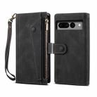 For Google Pixel 8 ESEBLE Retro Frosted RFID Flip Leather Phone Case(Black) - 1