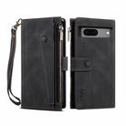 For Google Pixel 8A ESEBLE Retro Frosted RFID Flip Leather Phone Case(Black) - 1