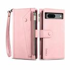 For Google Pixel 8A ESEBLE Retro Frosted RFID Flip Leather Phone Case(Rose Gold) - 1