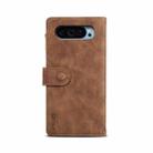 For Google Pixel 9 / 9 Pro ESEBLE Retro Frosted RFID Flip Leather Phone Case(Brown) - 3