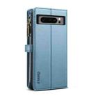 For Google Pixel 8 Pro ESEBLE Star Series Lanyard Zipper Wallet RFID Leather Case(Blue) - 3