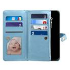For Google Pixel 8 Pro ESEBLE Star Series Lanyard Zipper Wallet RFID Leather Case(Blue) - 4