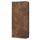 For Honor Play 60 Plus RFID Anti-theft Brush Magnetic Leather Phone Case(Brown) - 2