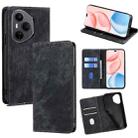 For Honor 400 Pro Global 160.8mm RFID Anti-theft Brush Magnetic Leather Phone Case(Black) - 1