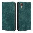 For Samsung Galaxy Xcover 7 5G RFID Anti-theft Brush Magnetic Leather Phone Case(Green) - 1