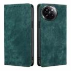 For Xiaomi Civi 4 Pro RFID Anti-theft Brush Magnetic Leather Phone Case(Green) - 1