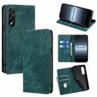 For OnePlus Ace 5 Ultra / Nord 5 RFID Anti-theft Brush Magnetic Leather Phone Case(Green) - 1