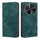 For Huawei nova 12i 4G RFID Anti-theft Brush Magnetic Leather Phone Case(Green) - 1