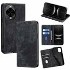 For Huawei nova 14 5G RFID Anti-theft Brush Magnetic Leather Phone Case(Black) - 1