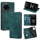 For Huawei nova 14 Pro 5G RFID Anti-theft Brush Magnetic Leather Phone Case(Green) - 1