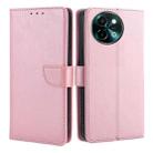 For vivo Y38 5G / T3x Global Calf Texture Buckle Flip Leather Phone Case(Rose Gold) - 1