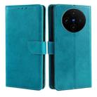 For vivo X100s Calf Texture Buckle Flip Leather Phone Case(Blue) - 1