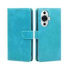 For Huawei nova 11 4G Calf Texture Buckle Flip Leather Phone Case(Blue) - 1