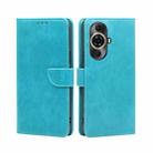 For Huawei nova 11 Pro 4G / 11 Ultra 4G Calf Texture Buckle Flip Leather Phone Case(Blue) - 1