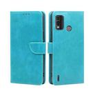 For Nokia G11 Plus Calf Texture Buckle Flip Leather Phone Case(Blue) - 1