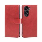 For Honor X50i 5G / 9 Lite Calf Texture Buckle Flip Leather Phone Case(Red) - 1