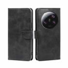 For Xiaomi 13 Ultra 5G Calf Texture Buckle Flip Leather Phone Case(Black) - 1