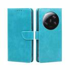 For Xiaomi 13 Ultra 5G Calf Texture Buckle Flip Leather Phone Case(Blue) - 1