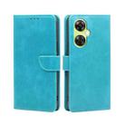 For OnePlus Nord CE 3 Lite 5G Calf Texture Buckle Flip Leather Phone Case(Blue) - 1