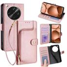 For OPPO Find X8 Ultra 5G Zipper Bag Leather Phone Case(Rose Gold) - 1