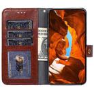 For vivo iQOO Z9x 5G Zipper Bag Leather Phone Case(Brown) - 2