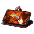 For vivo S19 Pro Zipper Bag Leather Phone Case(Brown) - 3