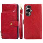 For Huawei nova 11 Pro 4G / 11 Ultra 4G Zipper Bag Leather Phone Case(Red) - 1