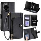 For Huawei nova 14 5G Zipper Bag Leather Phone Case(Black) - 1