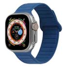 For Apple Watch 8 45mm  Loop Magnetic Silicone Watch Band(Midnight Blue) - 1