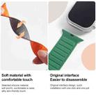 For Apple Watch 7 41mm Loop Magnetic Silicone Watch Band(White Black) - 6