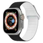 For Apple Watch 3 42mm Loop Magnetic Silicone Watch Band(Black White) - 1