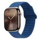 For Apple Watch Series 10 42mm Loop Magnetic Silicone Watch Band(Midnight Blue) - 1